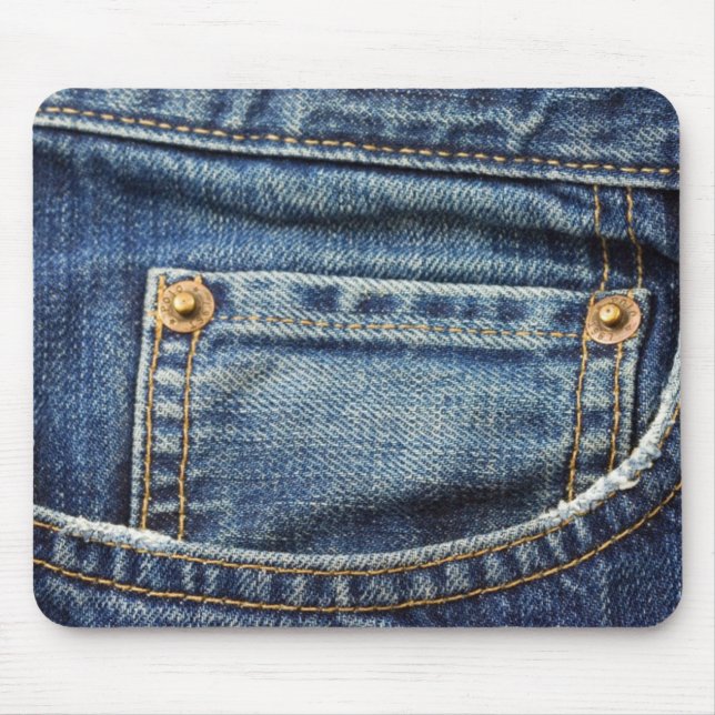 Denim - Blue Jean Pocket Mouse Pad (Front)