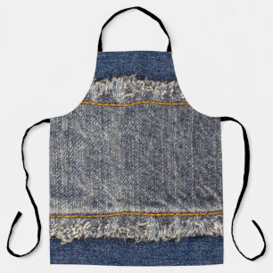 Denim Blue Jeans: Casual Double Patch Apron