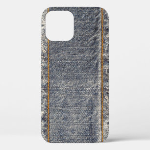 Denim Blue Jeans: Casual Double Patch iPhone 12 Case