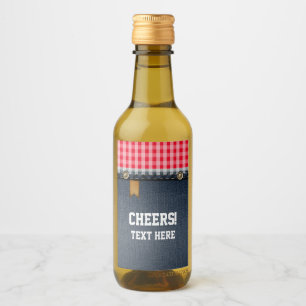 denim, blue jeans, cowboy, western wine label