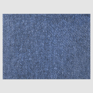 Denim Blue Jeans Graphic Design Stylish Tissue Paper