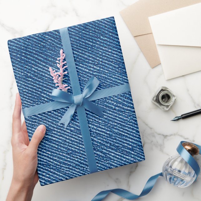 Denim Blue Jeans  Wrapping Paper (Gifting)