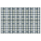 Denim Blue Sage Green White Plaid Decoupage