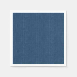 Denim blue solid textured napkin