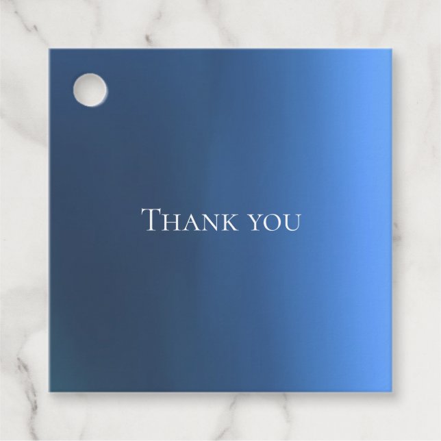 Denim Blues Colour Favour Tags (Front)