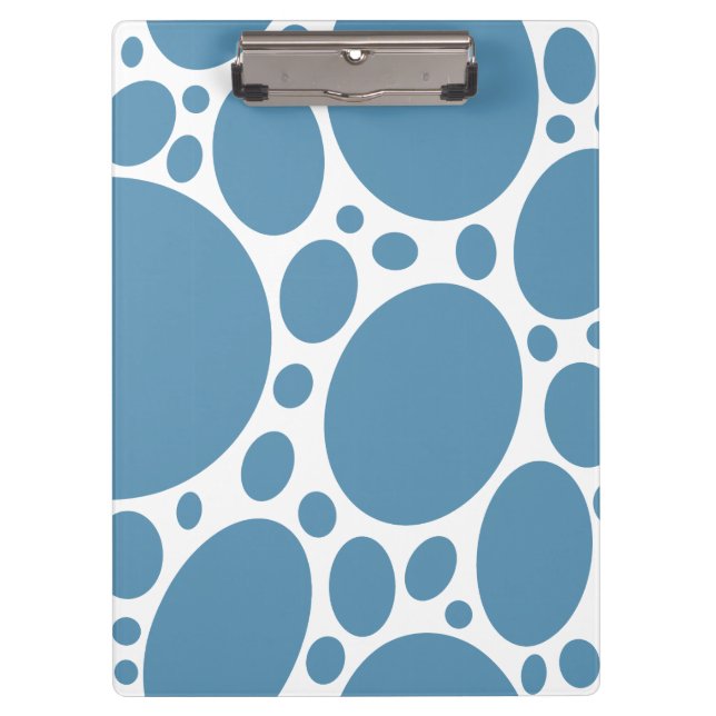 Denim Bule Bubbles Clipboard (Front)