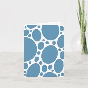 Denim Bule Bubbles Note Card