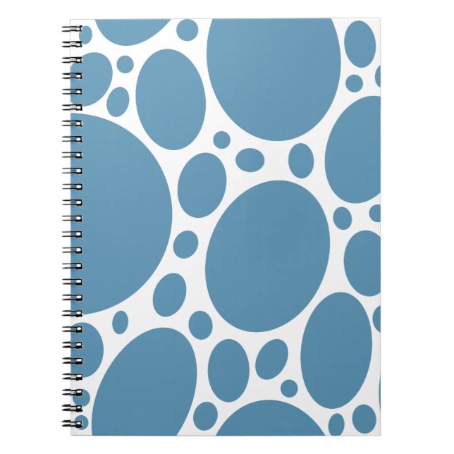 Denim Bule Bubbles Notebook (Front)
