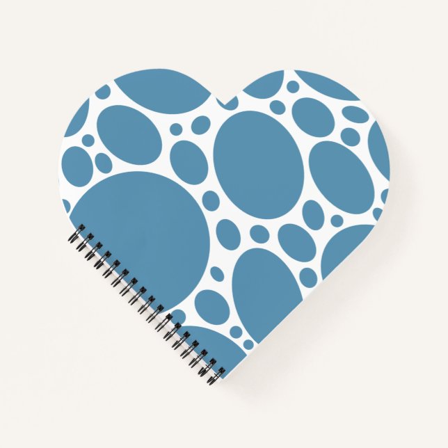 Denim Bule Bubbles Notebook (Front)