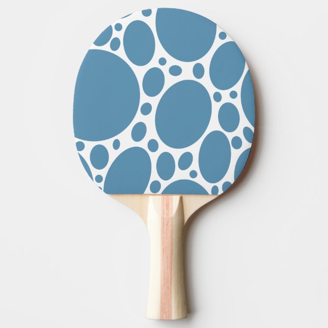 Denim Bule Bubbles Ping Pong Paddle (Front)