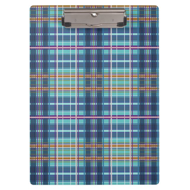 Denim Checked with Multi Squares in Blue Clipboard (Front)