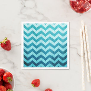 Denim Chevron by Shirley Taylor Napkin