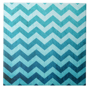 Denim Chevron by Shirley Taylor Tile