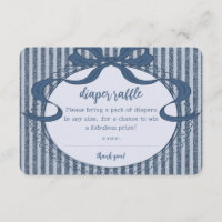 Denim Coquette Bow Blue Jean Baby Diaper Raffle