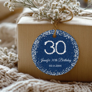 Denim Diamonds 30th Birthday Thank you Favour Tags
