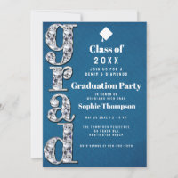 Denim Diamonds Bling Elegant Graduation Party