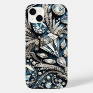 Denim & Diamonds Gemstone Bling Jean  Case-Mate iPhone 14 Plus Case
