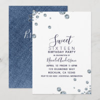 Denim & Diamonds Jean Birthday Sweet 16 Party