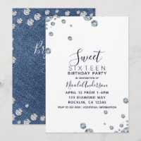 Denim & Diamonds Jean Birthday Sweet 16 Party