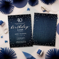 Denim Diamonds Modern Rustic 40th Birthday Party