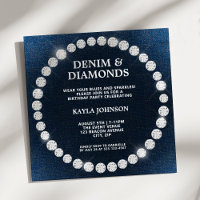 Denim Diamonds Square Halo Birthday Party
