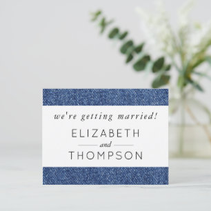 Denim Fabric, Denim Texture, Blue Denim, Wedding Invitation Postcard