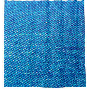 Denim fabric jeans blue jeans shower curtain