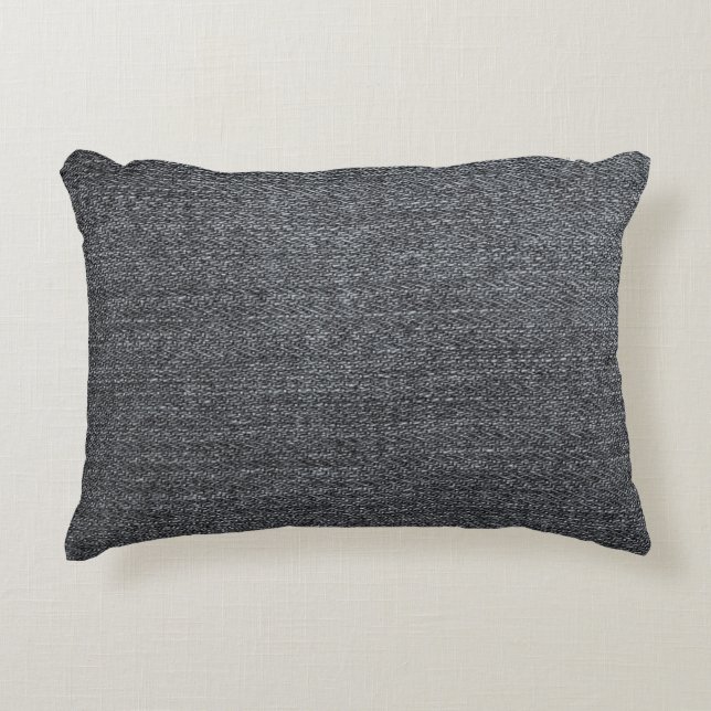 Denim fabric texture blue trouser decorative cushion (Front)
