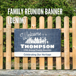  Denim Family Reunion Banner