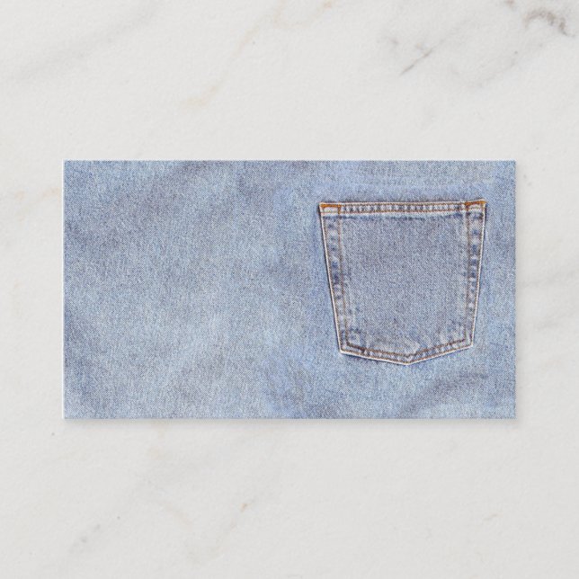 Denim grunge business card (Front)