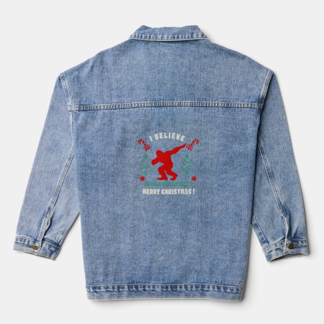 Denim Jacket Bigfoot: L'esprit sauvage de la mode (Back)