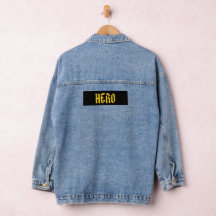 Denim jacket | hero logo in back