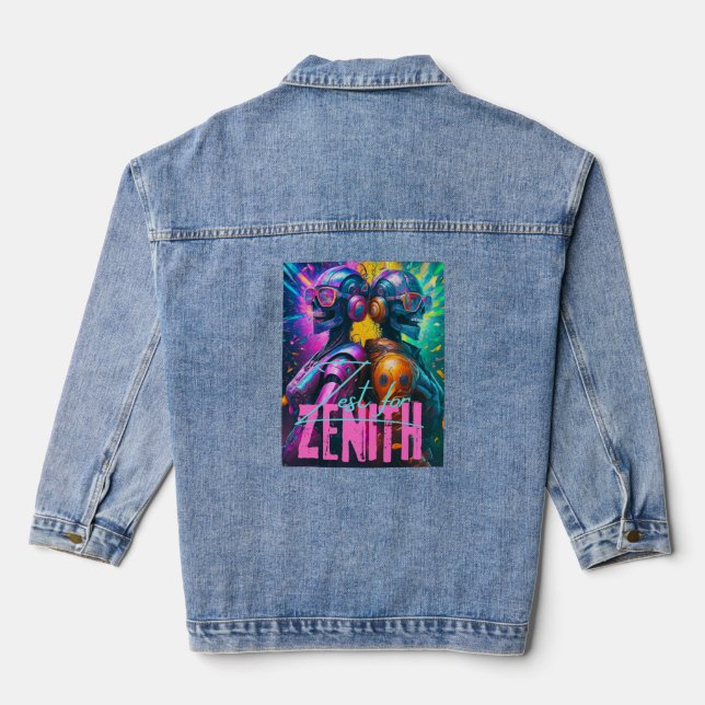 Denim Jacket-ROBO-Zest for Zenith: Unstoppable Jacket (Back)