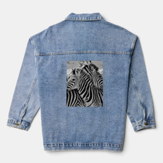 Denim jacket with back print