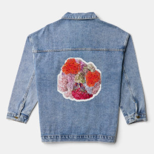 Denim Jacket with Flowers