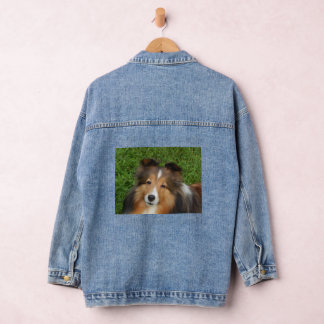 Denim Jacket with Sheltie image