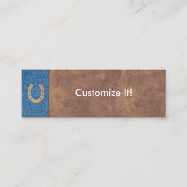 Denim & Leather Personal Profile Cards (Front)