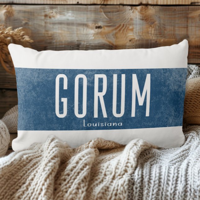 Denim Look Gorum Louisiana State  Lumbar Cushion (Creator Uploaded)