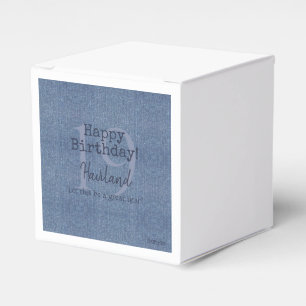 Denim Look Personalizable Favour Box HAMbyWG