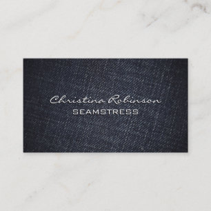 Denim Material Background Business Card