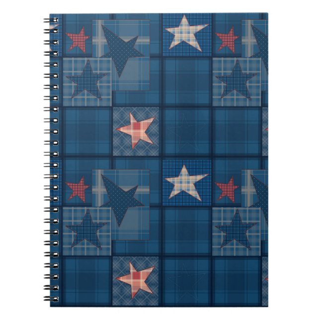 Denim patchwork notebook (Front)