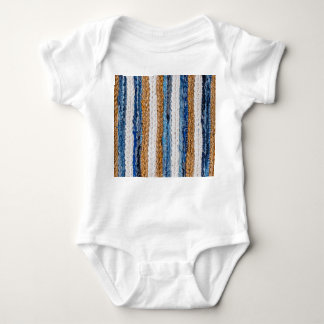 Denim patchwork: recycled jeans rug. baby bodysuit