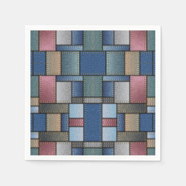 Denim Pattern Napkin (Front)