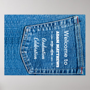 Denim Pocket Welcome Sign