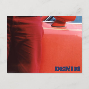 Denim Series 09 Red Jeans Postcard