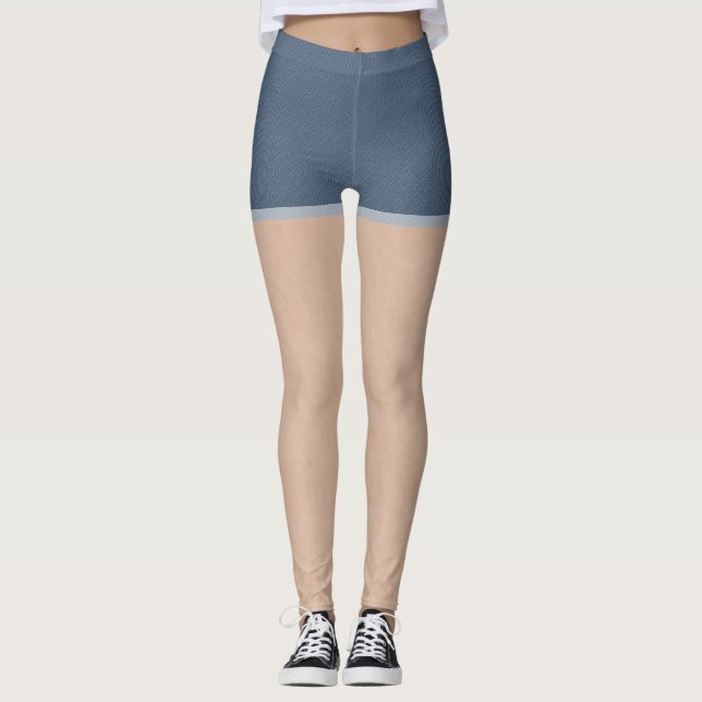 Denim Shorts Leggings (Front)