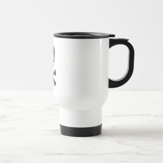 denim skull travel mug (Right)