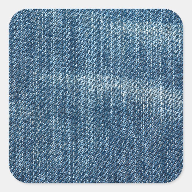Denim Square Sticker (Front)