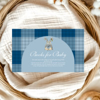 Denim Teddy Bear Baby Shower Books for Baby