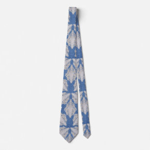 Denim with Lace Repeat  Tie